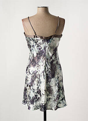 Nuisette/combinette effet matière satinée gris MARJOLAINE femme