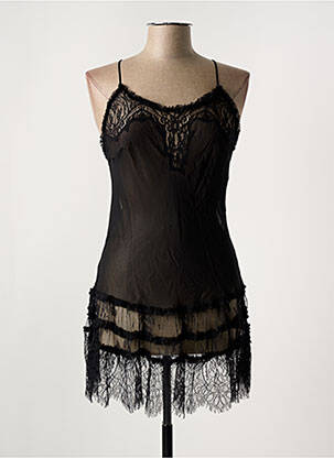 Nuisette/combinette légère et transparente noir MARJOLAINE femme