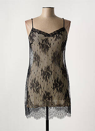 Nuisette/combinette légère et transparente noir MARJOLAINE femme