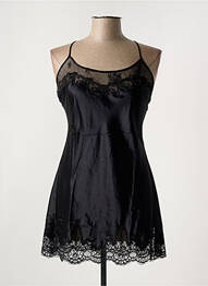 Nuisette/combinette col rond noir MARJOLAINE femme
