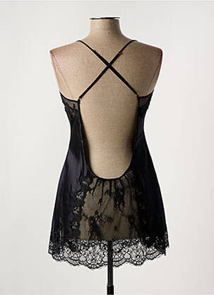 Nuisette/combinette col rond noir MARJOLAINE femme