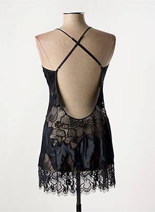 Nuisette/combinette effet matière satinée noir MARJOLAINE femme