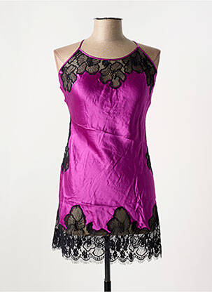 Nuisette/combinette col rond rose MARJOLAINE femme
