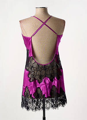 Nuisette/combinette effet matière satinée rose MARJOLAINE femme