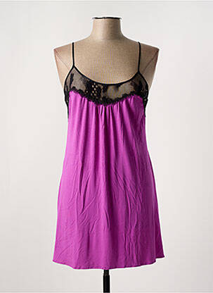 Nuisette/combinette col rond rose MARJOLAINE femme
