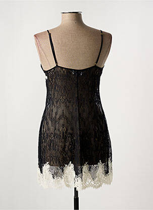 Nuisette/combinette effet matière satinée noir MARJOLAINE femme