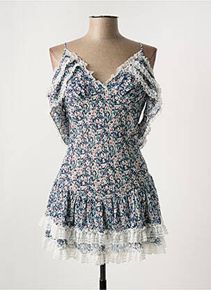 Nuisette/combinette légère et transparente bleu MARJOLAINE femme