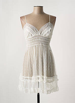 Nuisette/combinette légère et transparente blanc MARJOLAINE femme