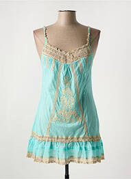 Nuisette/combinette effet matière satinée bleu MARJOLAINE femme