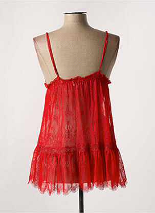 Nuisette/combinette légère et transparente rouge MARJOLAINE femme