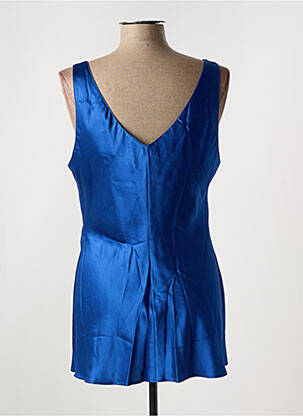 Top/caraco tissage satiné bleu MARJOLAINE femme
