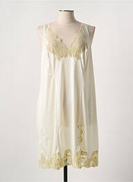 Jupon /fond de robe broderie beige MARJOLAINE femme