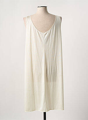 Jupon /fond de robe broderie beige MARJOLAINE femme