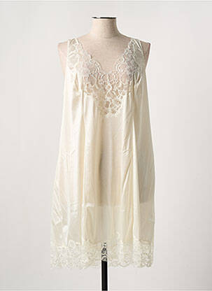 Jupon /fond de robe broderie beige MARJOLAINE femme