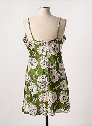 Nuisette/combinette tissage satiné vert MARJOLAINE femme