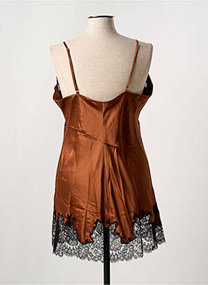 Nuisette/combinette effet matière satinée marron MARJOLAINE femme