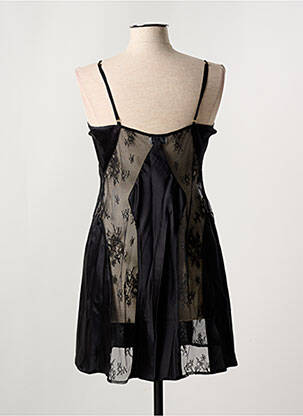 Nuisette/combinette effet matière satinée noir MARJOLAINE femme