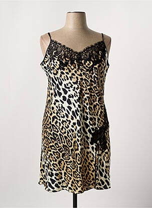 Nuisette/combinette effet matière satinée noir MARJOLAINE femme