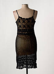 Robe mi-longue noir MARJOLAINE pour femme seconde vue