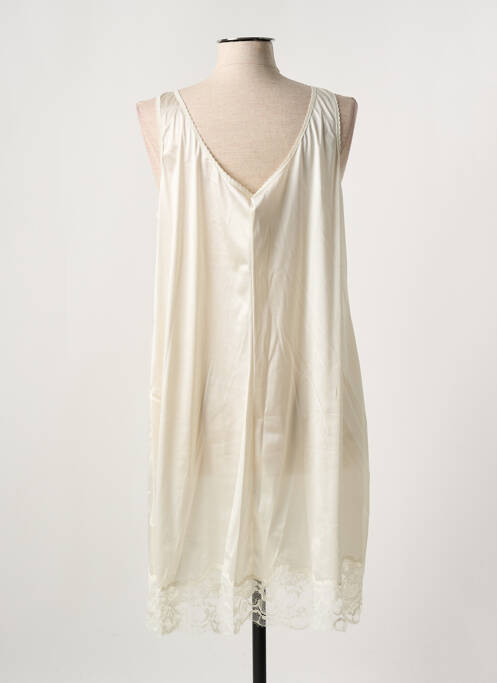 Jupon /fond de robe broderie beige MARJOLAINE femme