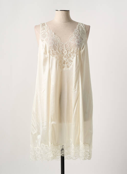 Jupon /Fond de robe beige MARJOLAINE pour femme