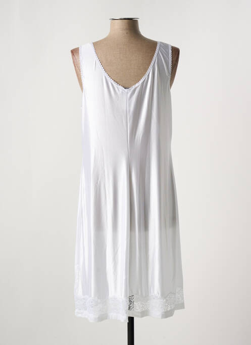 Jupon /Fond de robe blanc MARJOLAINE pour femme