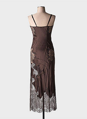 Nuisette/combinette effet matière satinée marron MARJOLAINE femme