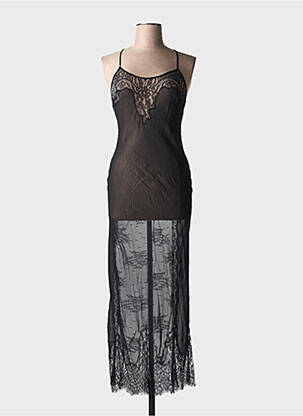 Nuisette/combinette légère et transparente noir MARJOLAINE femme