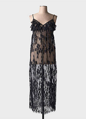 Nuisette/combinette légère et transparente noir MARJOLAINE femme
