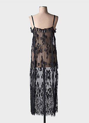 Nuisette/combinette légère et transparente noir MARJOLAINE femme