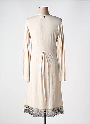 Chemise de nuit manches longues beige TWIN-SET SIMONA BARBIERI femme