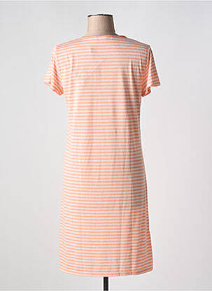 Chemise de nuit imprimé rayures orange MASSANA femme