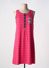Chemise de nuit imprimé rayures rose MASSANA femme