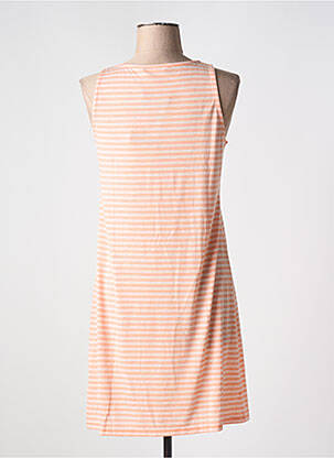 Chemise de nuit imprimé rayures orange MASSANA femme