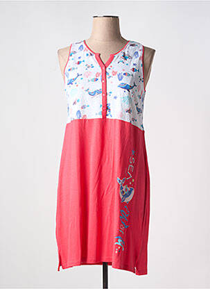 Chemise de nuit col v blanc MASSANA femme
