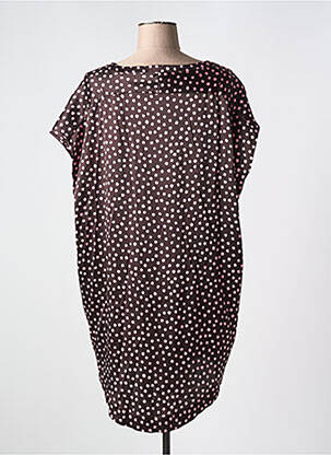 Chemise de nuit imprimé pois marron MARJOLAINE femme