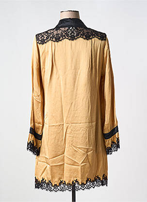 Nuisette/combinette effet matière satinée jaune MARJOLAINE femme