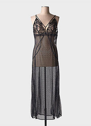 Nuisette/combinette légère et transparente noir MARJOLAINE femme