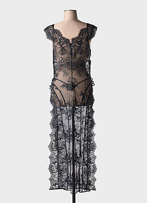 Nuisette/combinette légère et transparente noir MARJOLAINE femme