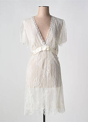 Nuisette/combinette légère et transparente blanc MARJOLAINE femme