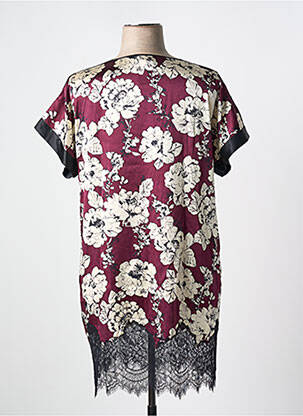 Chemise de nuit imprimé fleurs violet MARJOLAINE femme