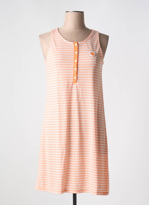Chemise de nuit orange MASSANA pour femme