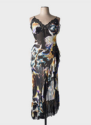 Nuisette/combinette col v noir MARJOLAINE femme