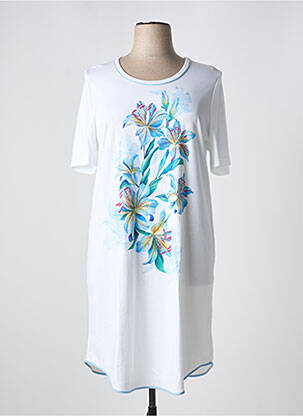 Chemise de nuit imprimé fantaisie blanc ROSCH CREATIVE CULTURE femme