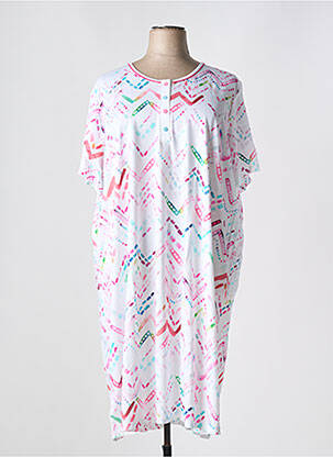 Chemise de nuit imprimé fantaisie blanc REGENCE femme