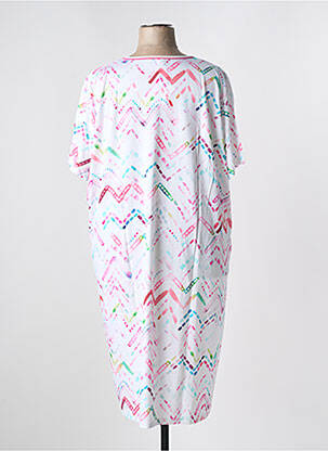 Chemise de nuit imprimé fantaisie blanc REGENCE femme
