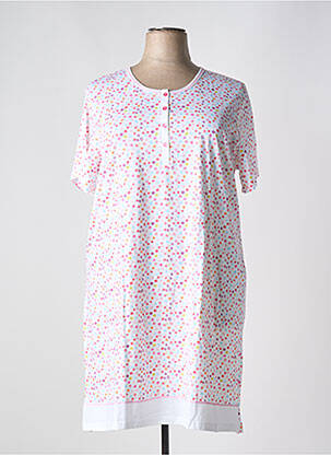 Chemise de nuit imprimé fantaisie blanc REGENCE femme