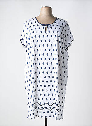 Chemise de nuit imprimé fantaisie blanc REGENCE femme
