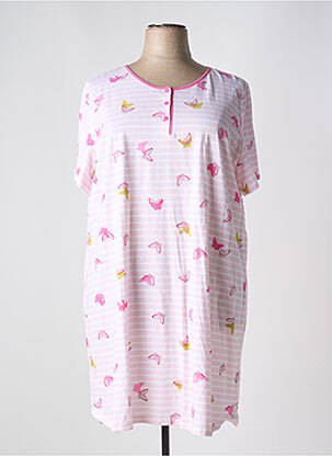 Chemise de nuit imprimé fantaisie rose REGENCE femme