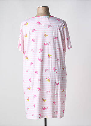 Chemise de nuit fermeture boutonnée sur le devant rose REGENCE femme